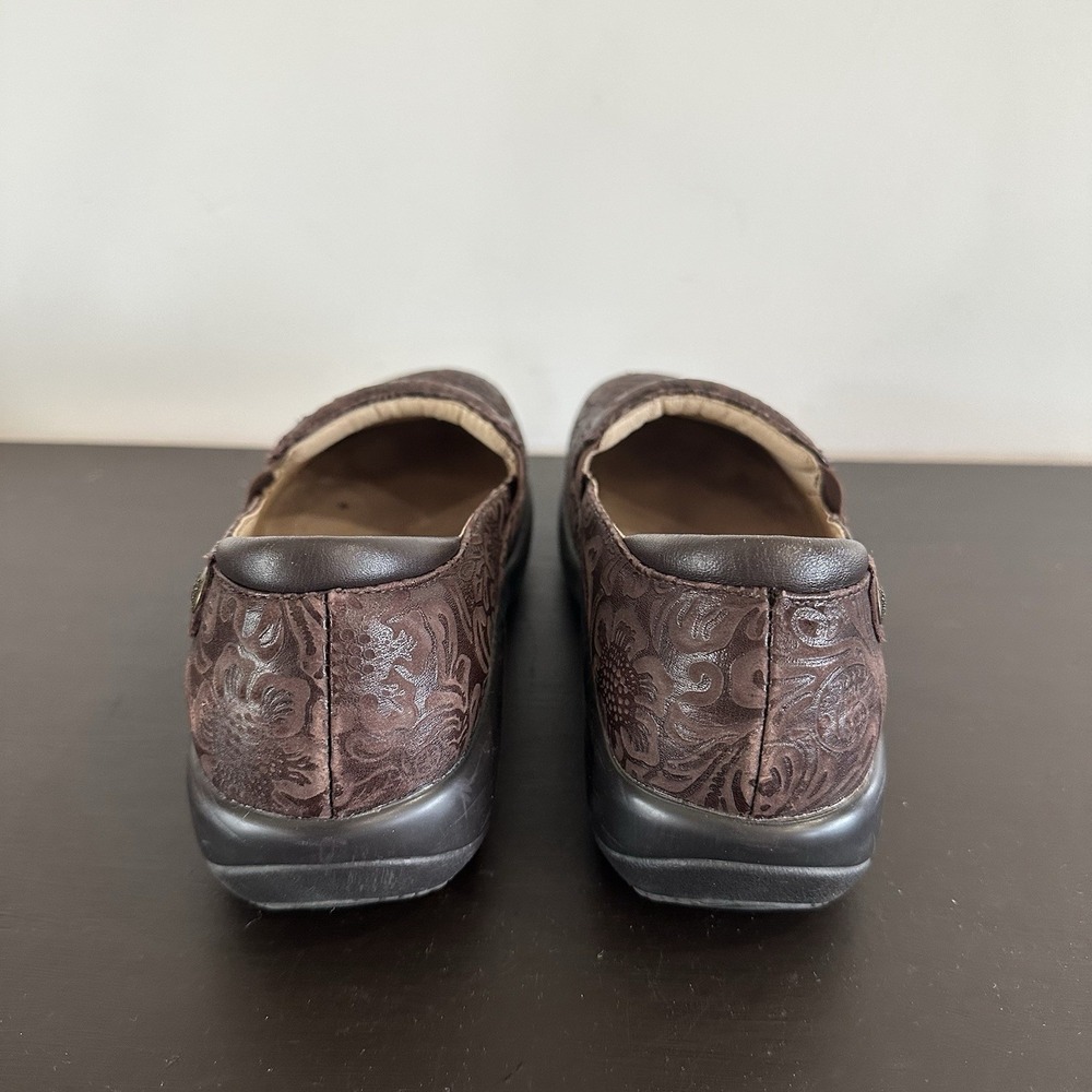 Alegria Keli Womens 39/9 Shoe‎ Brown Paisley Embossed Leather Slip Resistant - Picture 6 of 8